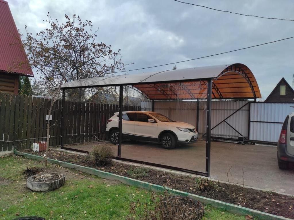 Прозрачные шторы ПВХ для навеса под автомобиль в Киреевске